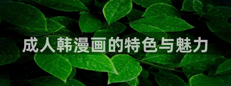 美丽新世界漫画免费观看土豪漫画下拉式韩漫：成人韩漫画的特色与魅力